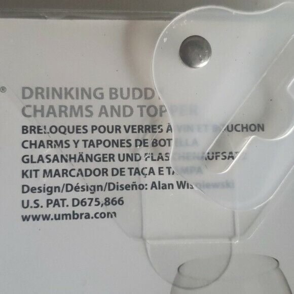 Umbra Wine Buddy Stopper & Charms, 7-Piece Set - Picture 3 of 3